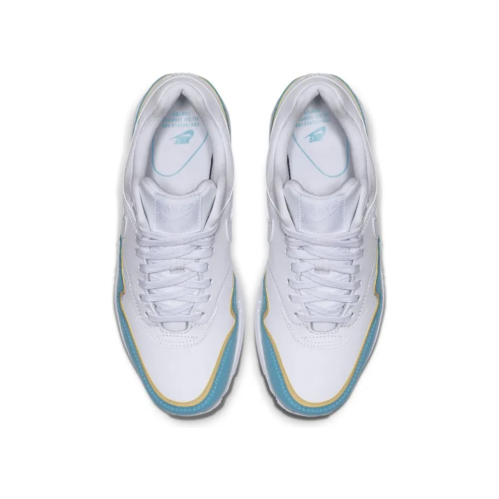 Nike Air Max 1 Liner White Blue (W) White/Blue-Tan (881101-103)