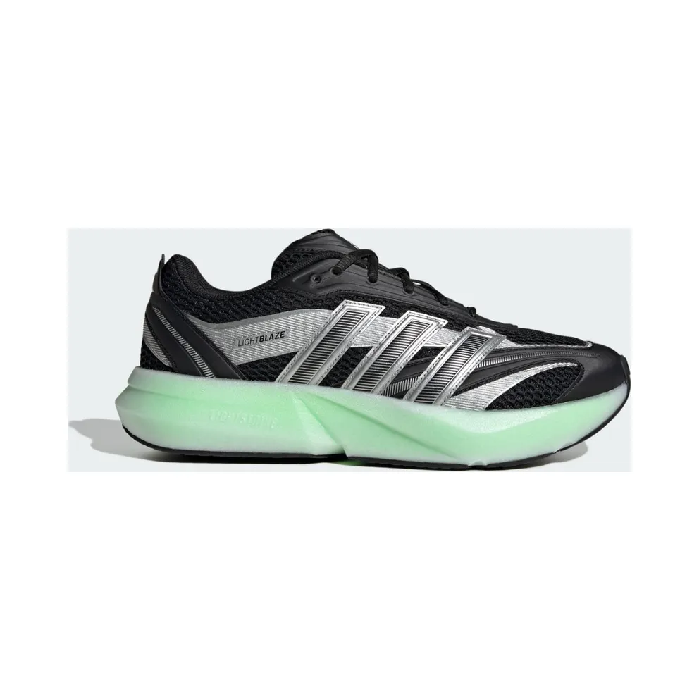 adidas Lightblaze Glow Core Black Silver Metallic Lime Burst (JP6321)