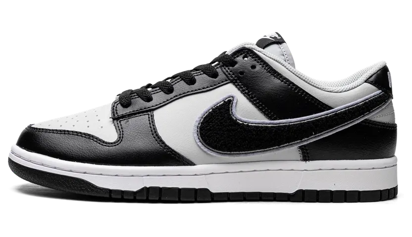 Nike Dunk Low “Chenille Swoosh Black Grey” (DQ7683-001)