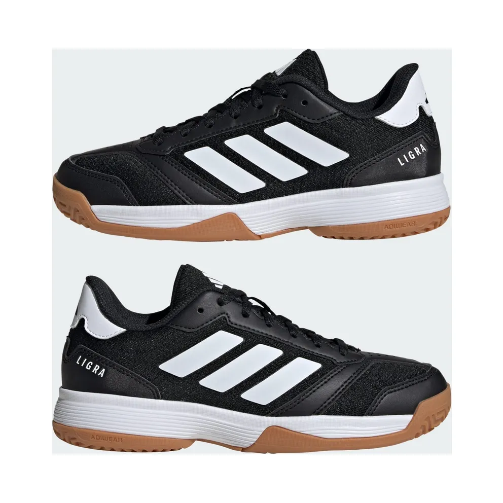 Adidas Ligra 8 Indoor Kids Core Black / Cloud White / Core Black (JR0744)
