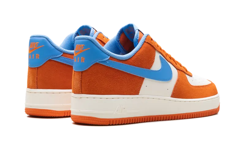 Nike Air Force 1 ’07 LV8 “Safety Orange / University Blue” (FQ8714-800)