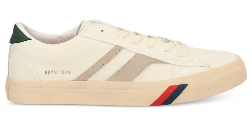 Pro-Keds Royal Classic gestreepte sneakers – Beige (RC226SLLSWH00005)