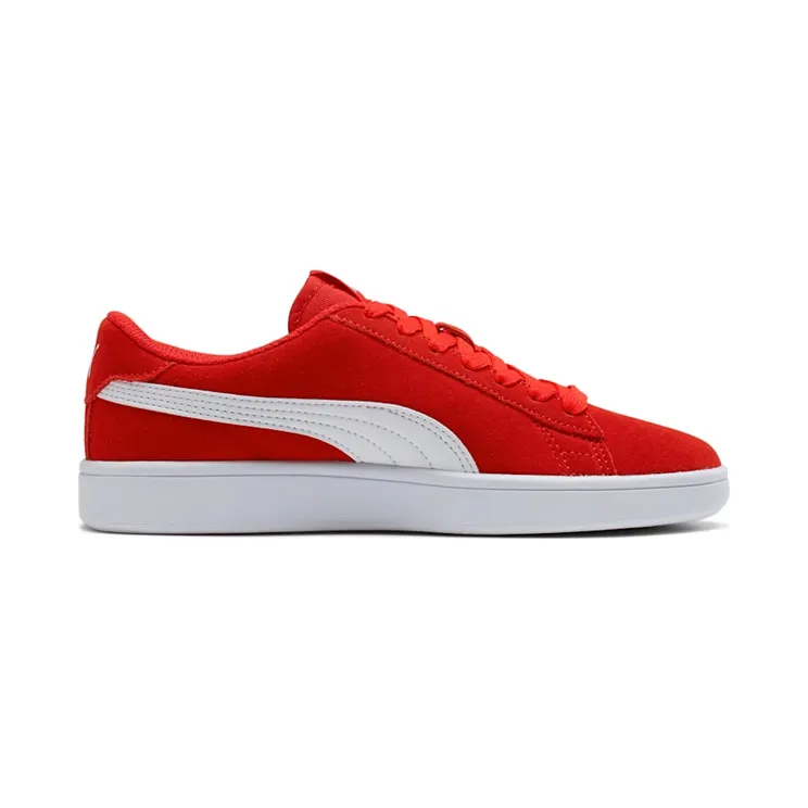 Puma Smash v2 Suede Jr Red/White (36517603)