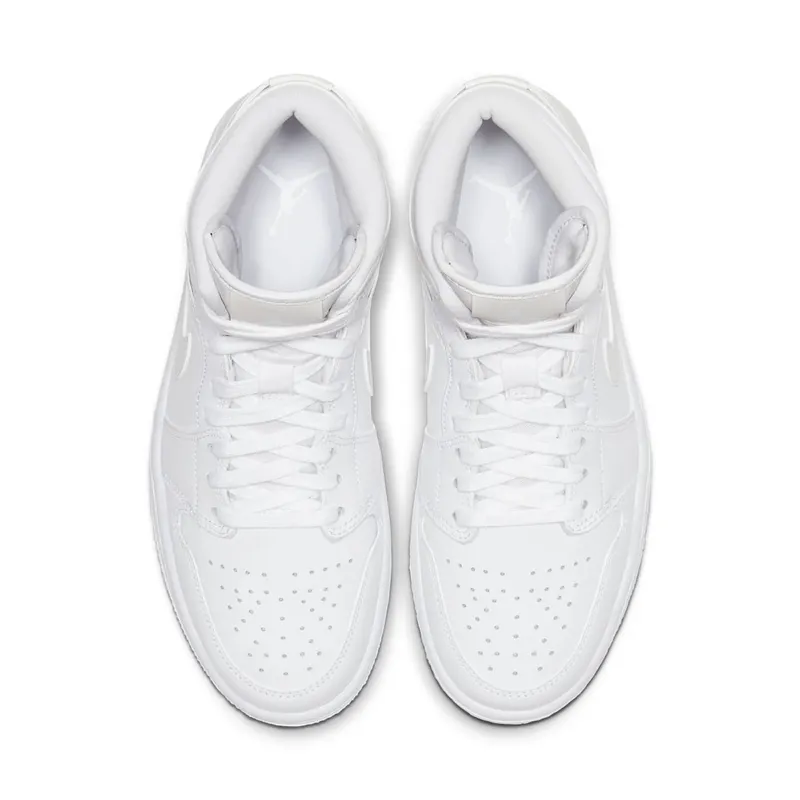 Air Jordan WMNS 1 Mid Triple White (BQ6472-112)