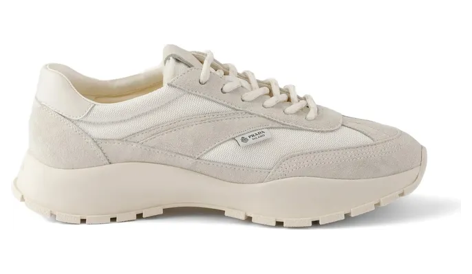 Prada Mesh Fabric and Suede “Neutrals” (1E503O F 045 3ZO7 F0009)