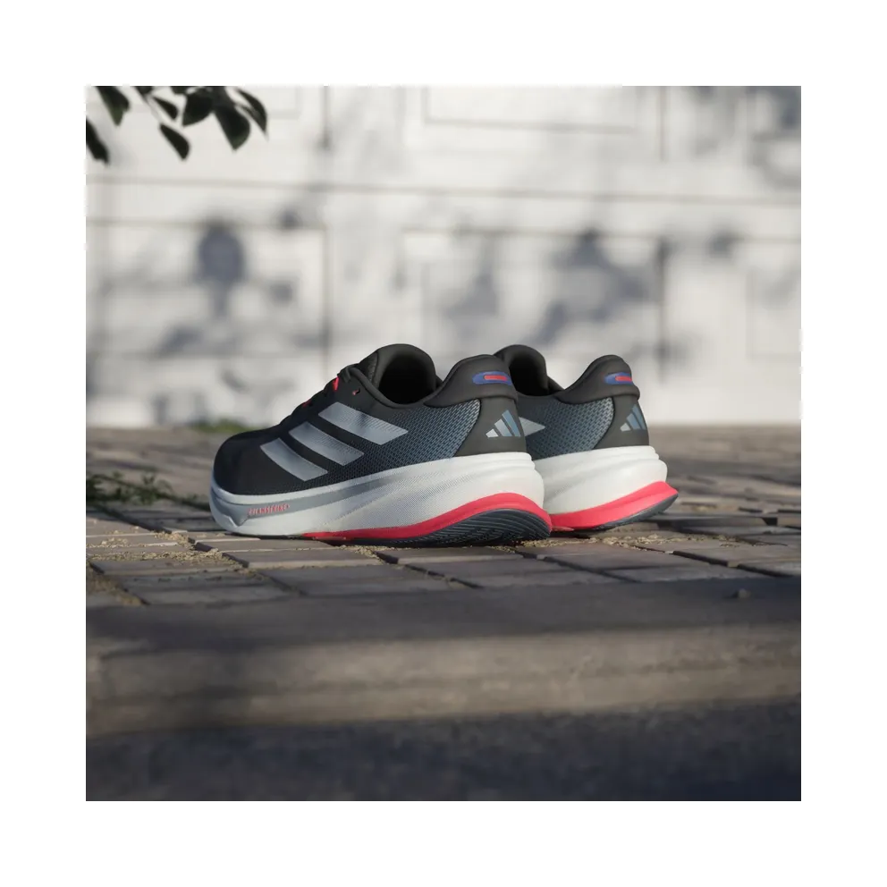 Adidas Supernova Rise 2 Running Shoes Core Black / Halo Silver / Lucid Red (JQ7699)
