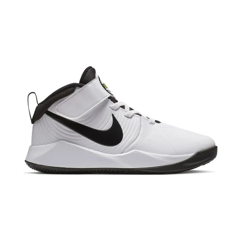 Nike Team Hustle D 9 White (PS) White/Volt/Black (AQ4225-100)