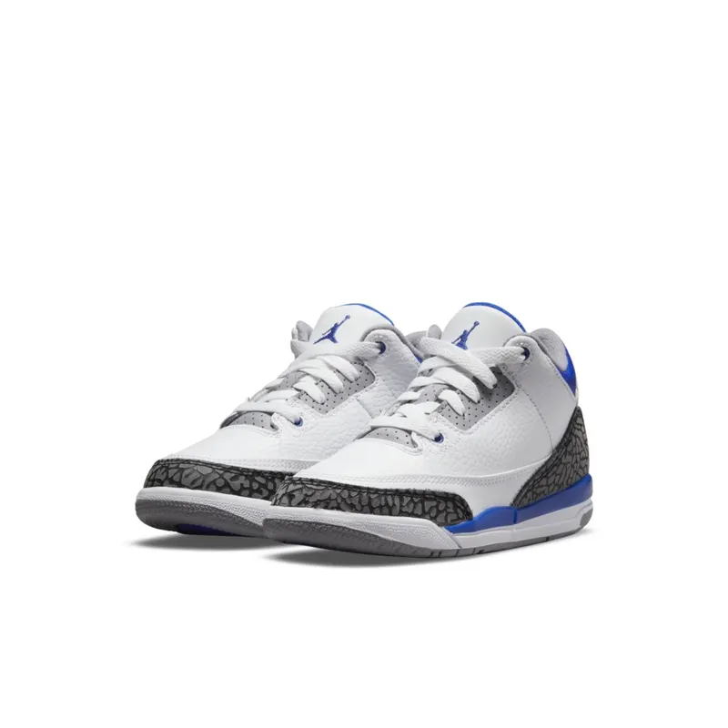 Air Jordan 3 Retro Racer Blue (PS) (2021) (429487-145)
