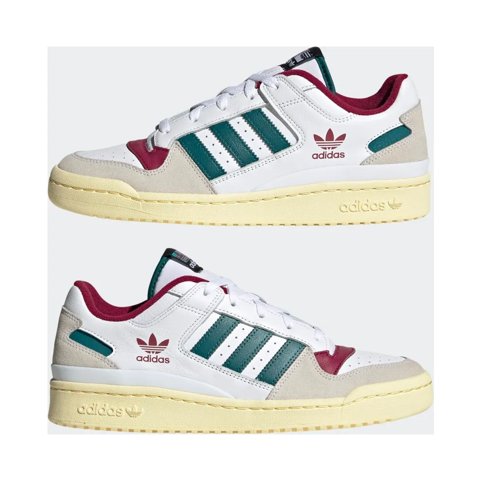 Adidas Forum Low CL Cloud White / Legacy Teal / Legacy Burgundy (HQ6874)