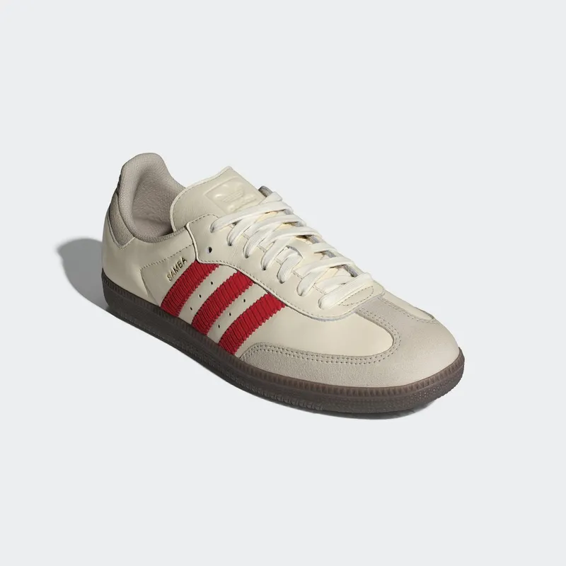 Adidas Samba OG “Off White Better Scarlet” (IH6815)