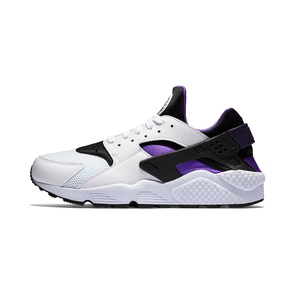 Nike Air Huarache White/Hyper Grp-Black-Purple Dynasty (318429-105)