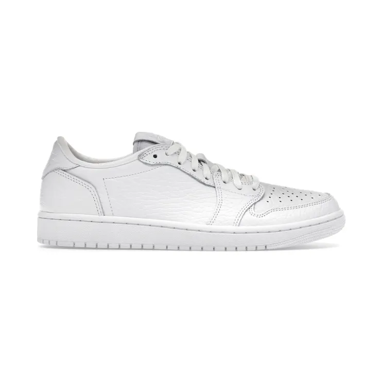 Jordan 1 Retro Low Swooshless Triple White (2025) ((2025) 872782-100)