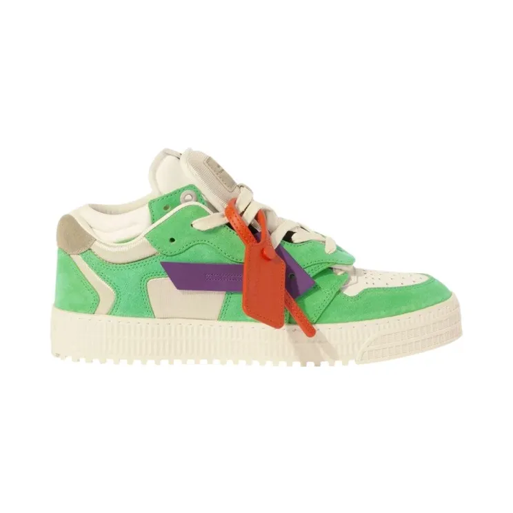 OFF-WHITE Floating Arrow Low Neon Green Purple (OMIA244S25LEA002 373A)