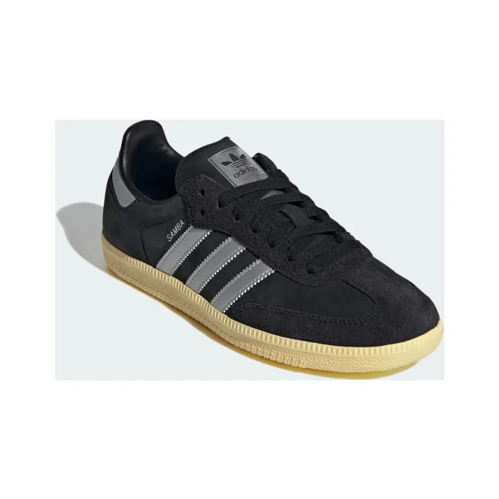 adidas Samba OG Core Black / Matte Silver / Almost Yellow (IE8128)