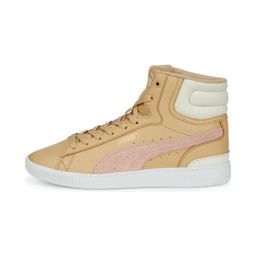 Puma Vikky v3 halfhoge leren Pink/Gold (38761004)