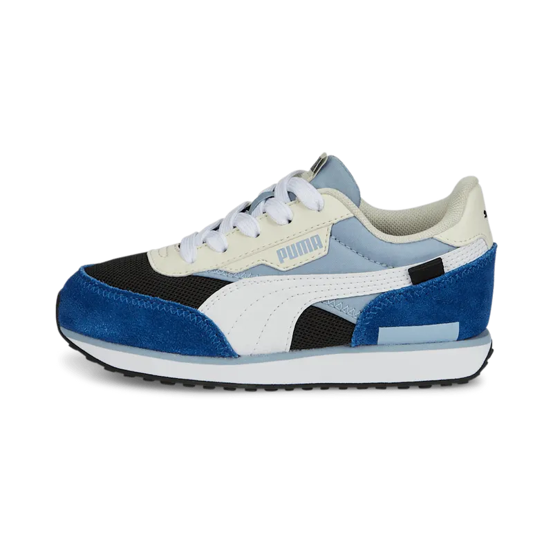 PUMA Future Rider Splash Kids’ Blue Wash/Black/White (381855-07)