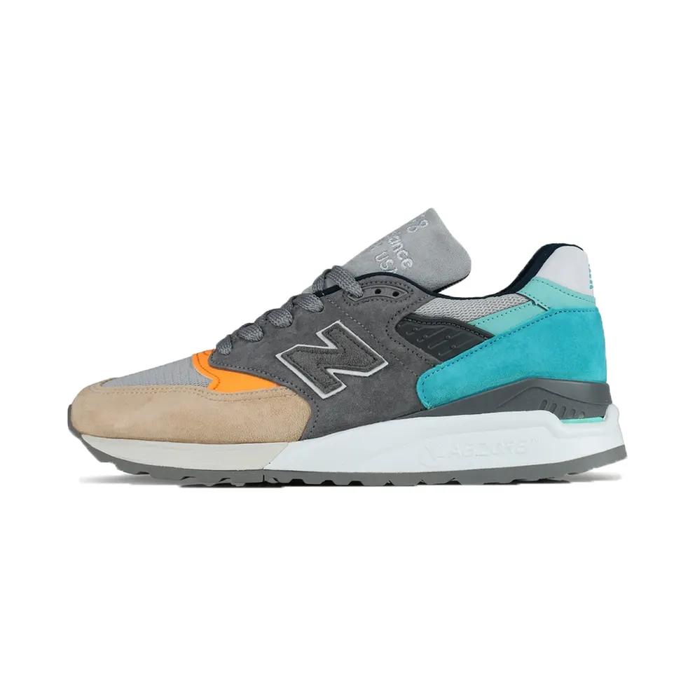 New Balance 998 Grey Blue Yellow Tan/Blue-Yellow (M998AWB)