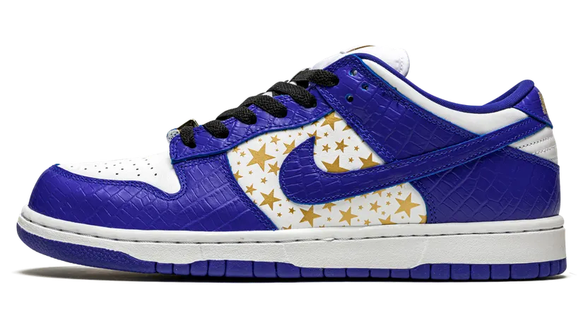 Nike SB Dunk Low “Supreme – Stars – Hyper Blue” (DH3228-100)