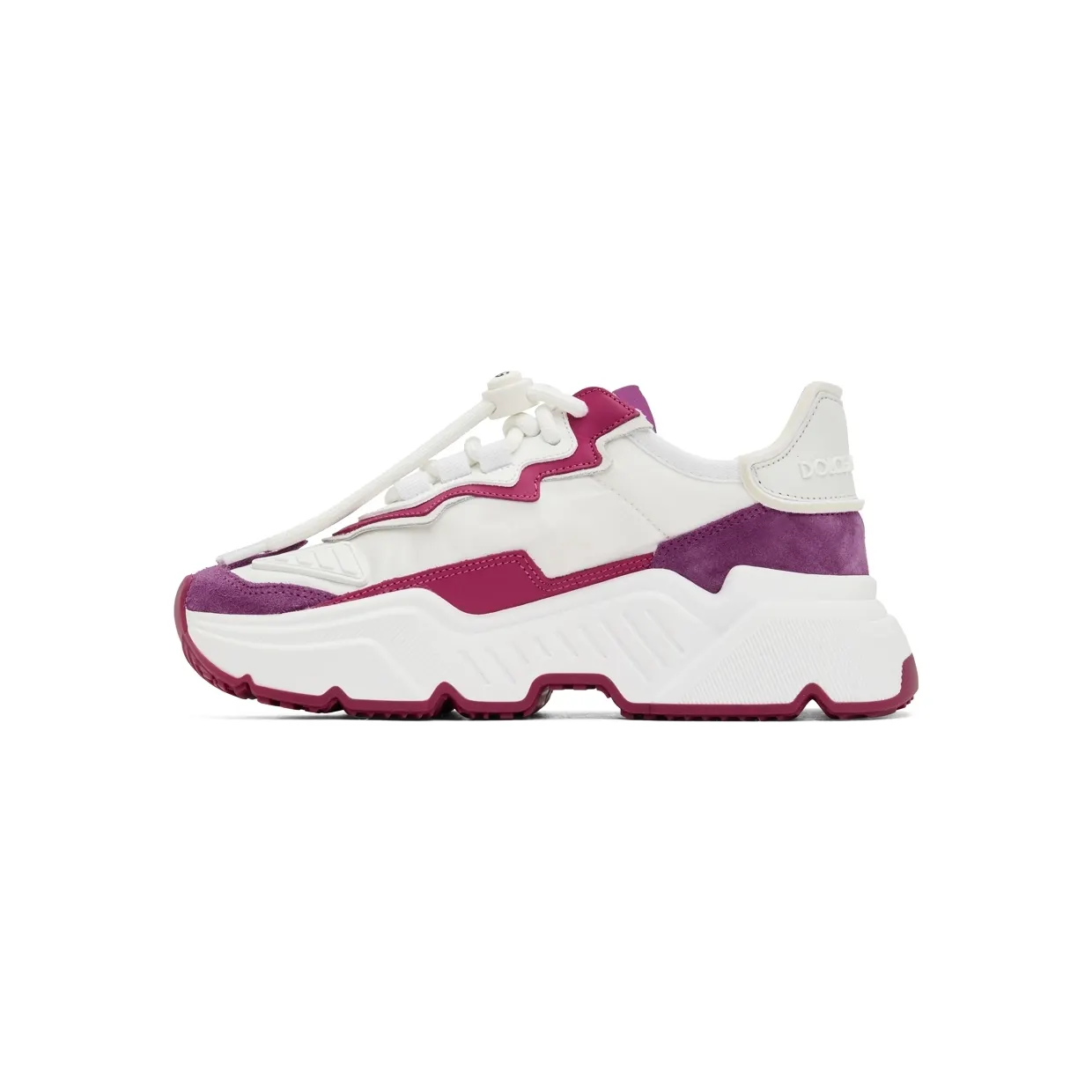 Dolce & Gabbana White & Pink Daymaster Low-Top Sneakers (CK1908 AQ161) (3)