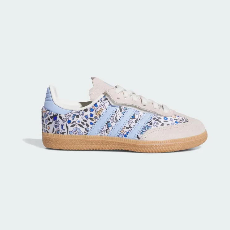 Adidas Samba OG x Liberty London Comfort Closure met Elastische Veters Kids Blue / Off White / Gum (JP8079)