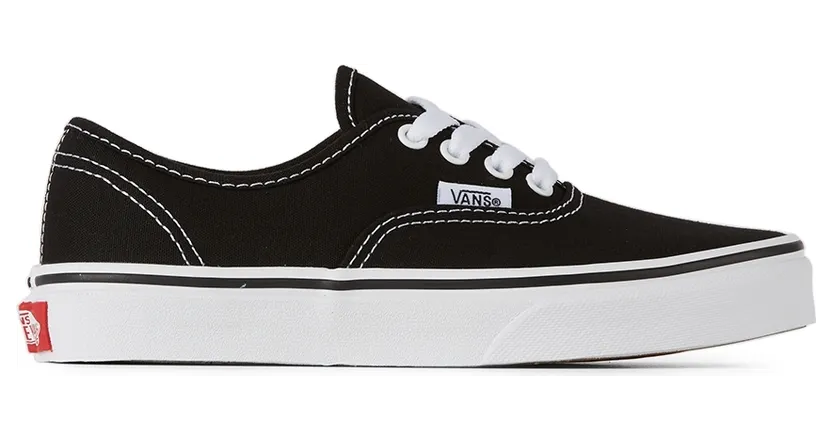 Vans Kids Black & White Authentic Sneakers (K VN000WWX6BT)