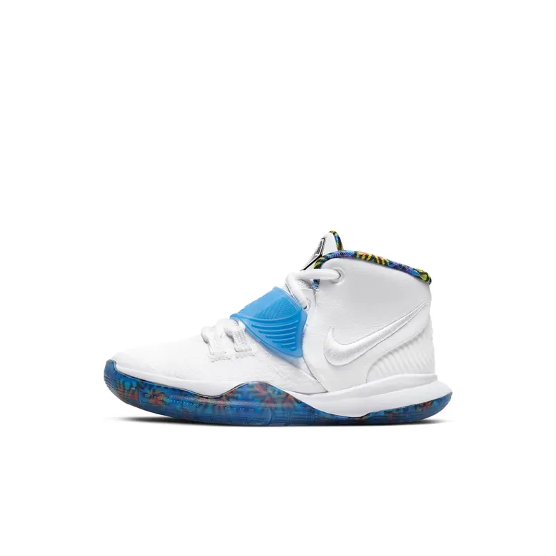 Nike Kyrie 6 White Sapphire Crimson (PS) White/White-Sapphire-Laser Crimson (BQ5600-146)