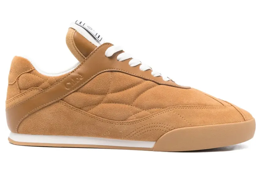 Chloe Chloé Gesteppte Kick aus Wildleder “Brown” (CHC25A07IMS)