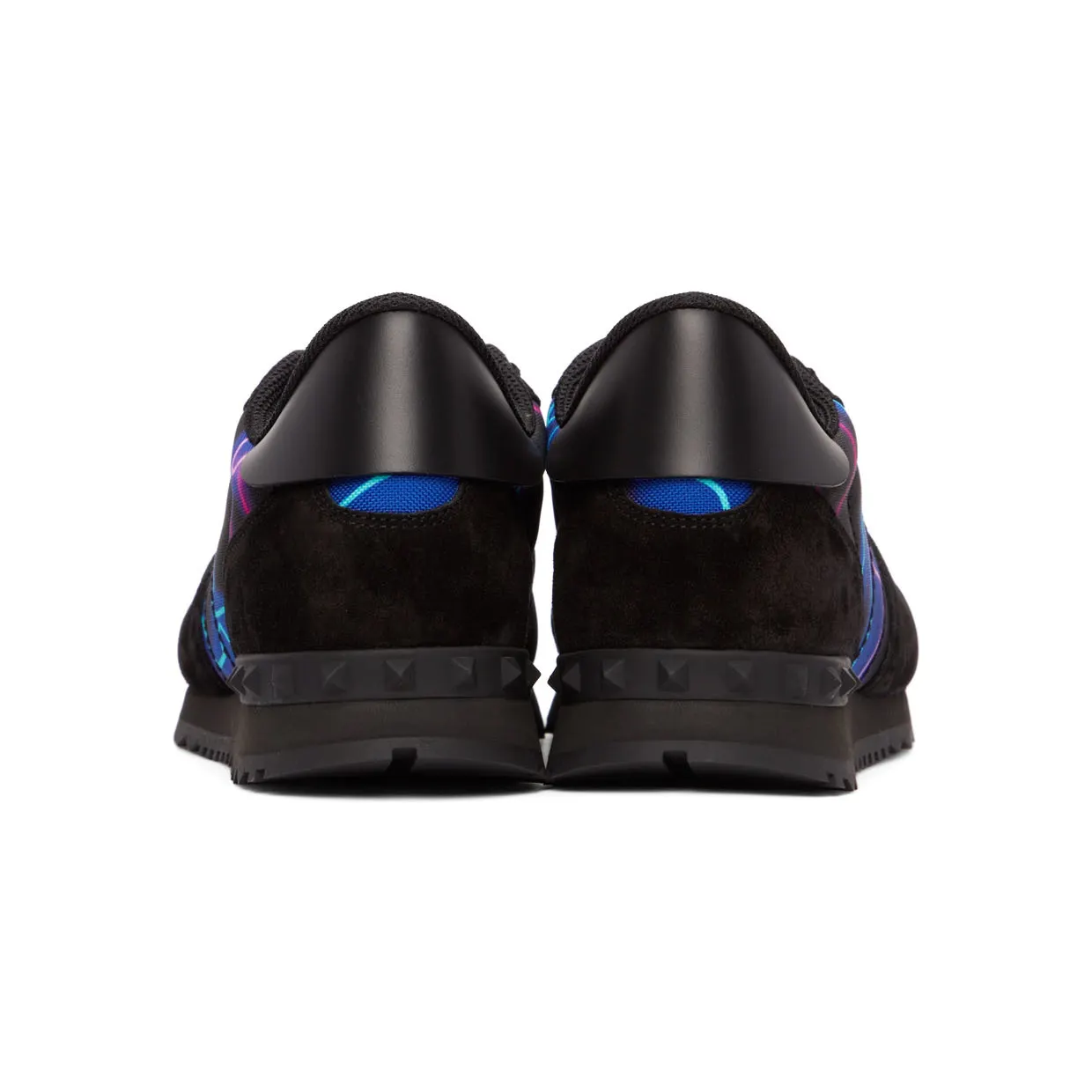 Valentino Garavani Black Neon Camo Rockrunner Sneakers (XY2S0723KHJ) (4)