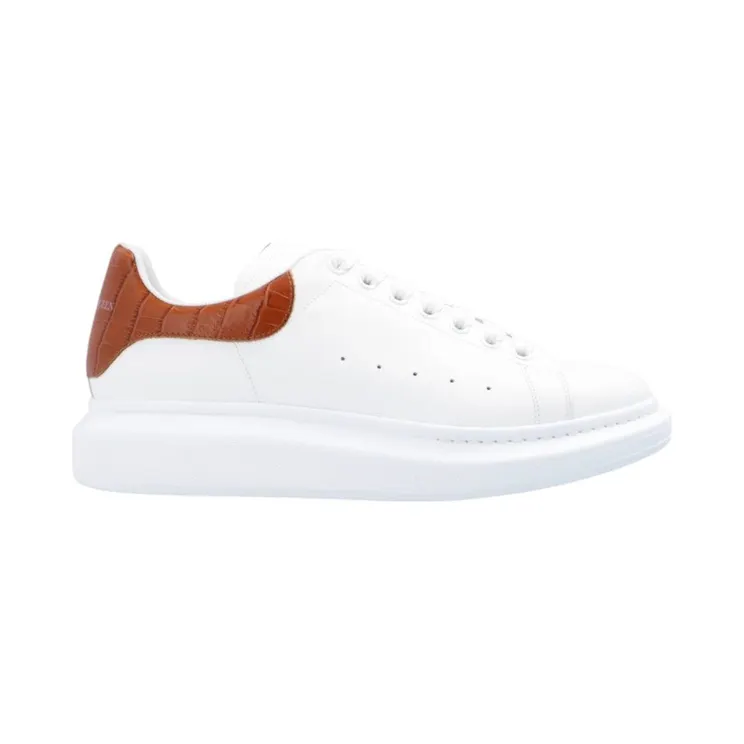 Alexander McQueen Oversized White Cedar Croc (625162 WIAFX 9474)