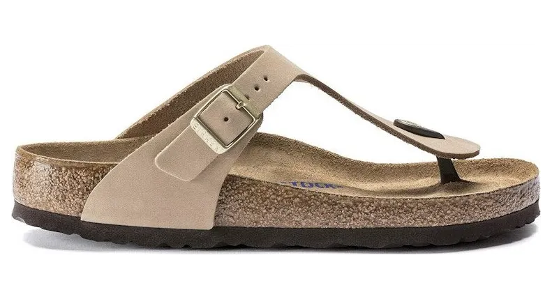 Birkenstock Gizeh Soft Footbed Nubuck Sandcastle (1018999)