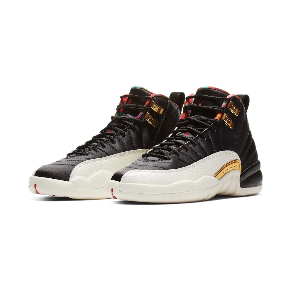 Jordan 12 Retro Chinese New Year 2019 (GS) Black/True Red-Sail-Metallic Gold (BQ6497-006)