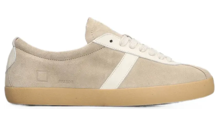 D.A.T.E. Sneakers mit Wildledereinsätzen – Nude (M451PRSDBI)