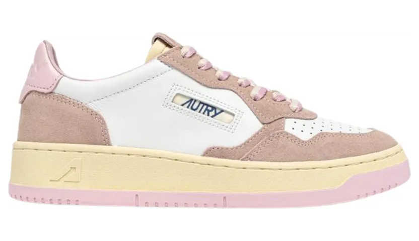 AUTRY Medalist Low Sneaker White / Blush / Pink