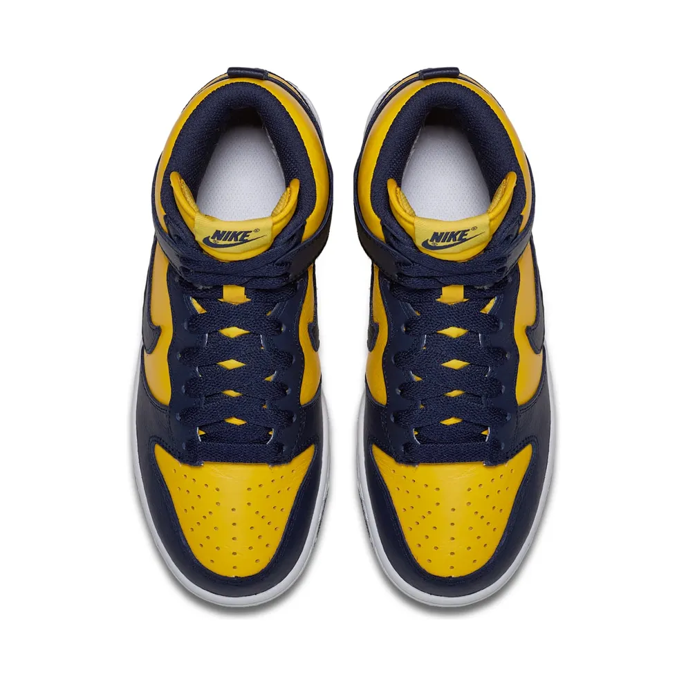 Nike Dunk High Retro Michigan (W) Varsity Maize/Midnight Navy (854340-700)
