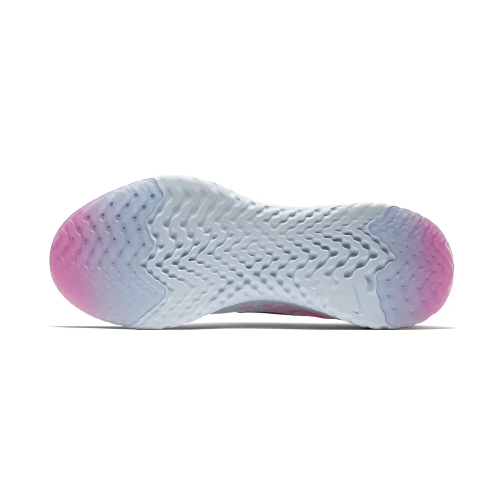 Nike Epic React Flyknit First Blush Pure Platinum/Black-Hydrogen Blue (AQ0067-007)