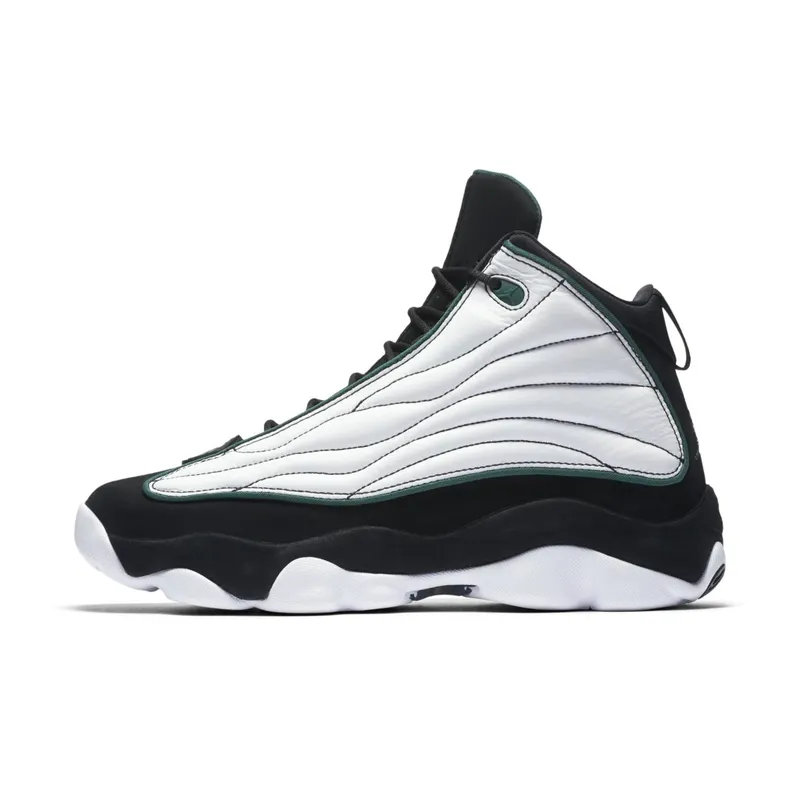 Jordan Pro Strong White Black Green Black/Dark Pine-White (407285-011)