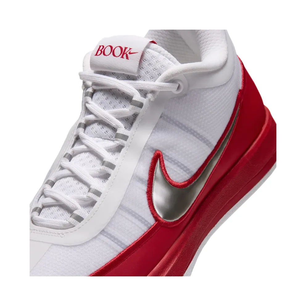 Nike Book 2 – “White / University Red / Metallic Silver” (IZ2372-106)