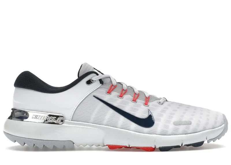 Nike Free Golf Pure Platinum Light Crimson Wolf Grey Armory Navy (FZ8795-001)