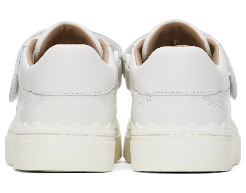 Chloé White Strap Lauren Sneaker 101 White (CHC22W70242) (2)