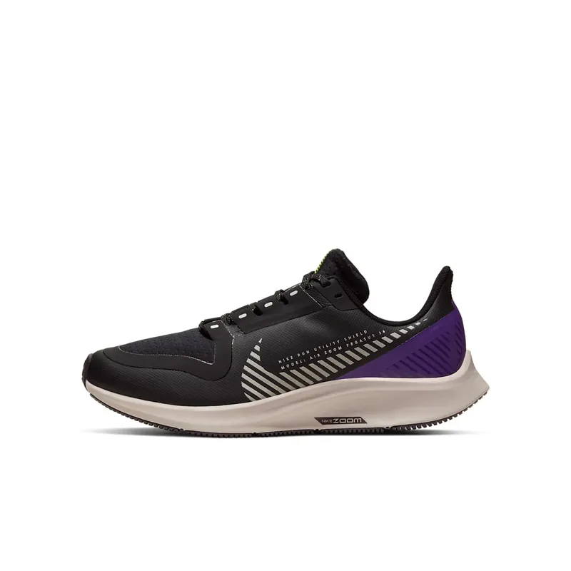 Nike Air Zoom Pegasus 36 Shield GS “Black / Purple” (BQ5705-001)