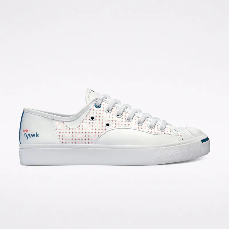 Converse Jack Purcell Rally with Tyvek® Low Top White/fiery Red/princess Blue (170063C)