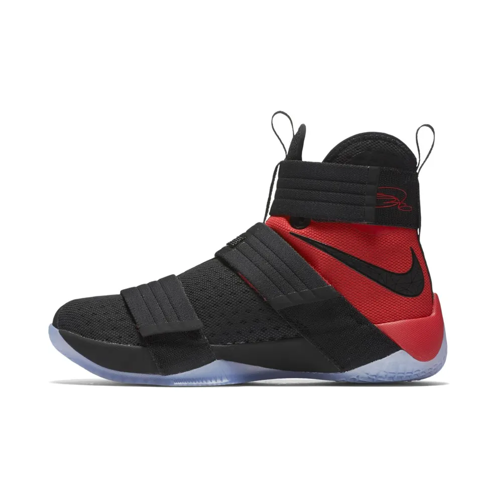 LeBron Soldier 10 Black/Black-Red (844378-006)