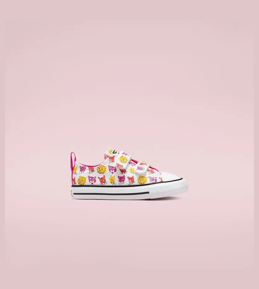 Converse Jungle Cats Easy-On Chuck Taylor All Star Wit/prime Pink/amarillo (771477C)
