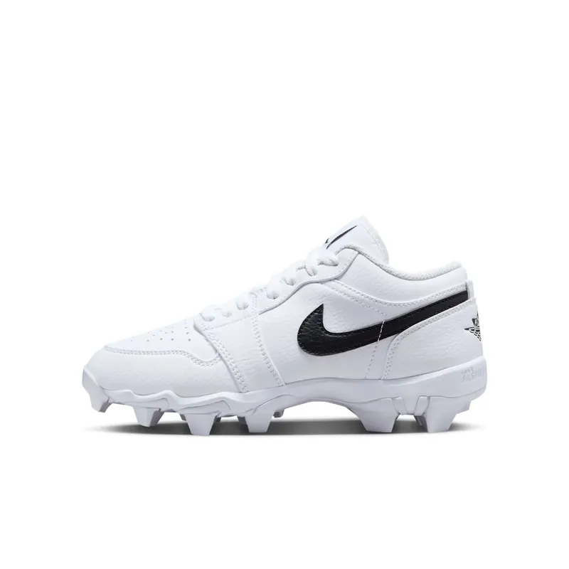 Air Jordan 1 Mid TD Cleat GS “White / Black” (HF6885-100)