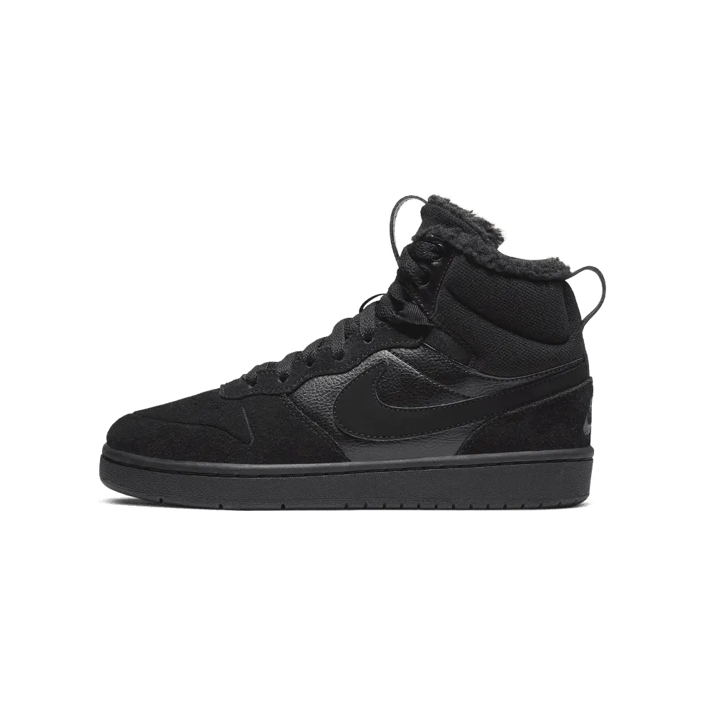 Nike Court Borough Mid 2 Older Kids’ Boot Black (CQ4023-001)
