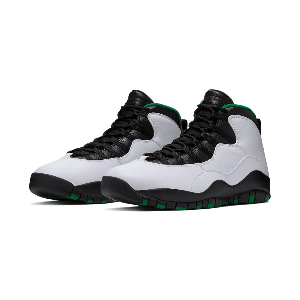 Jordan 10 Retro Seattle White/Black-Green-Yellow (310805-137)
