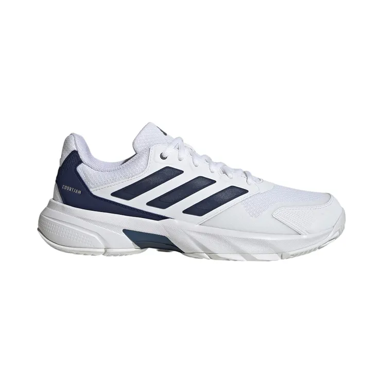 adidas Courtjam Control 3 White Dark Blue Cyber Metallic (JR1749)