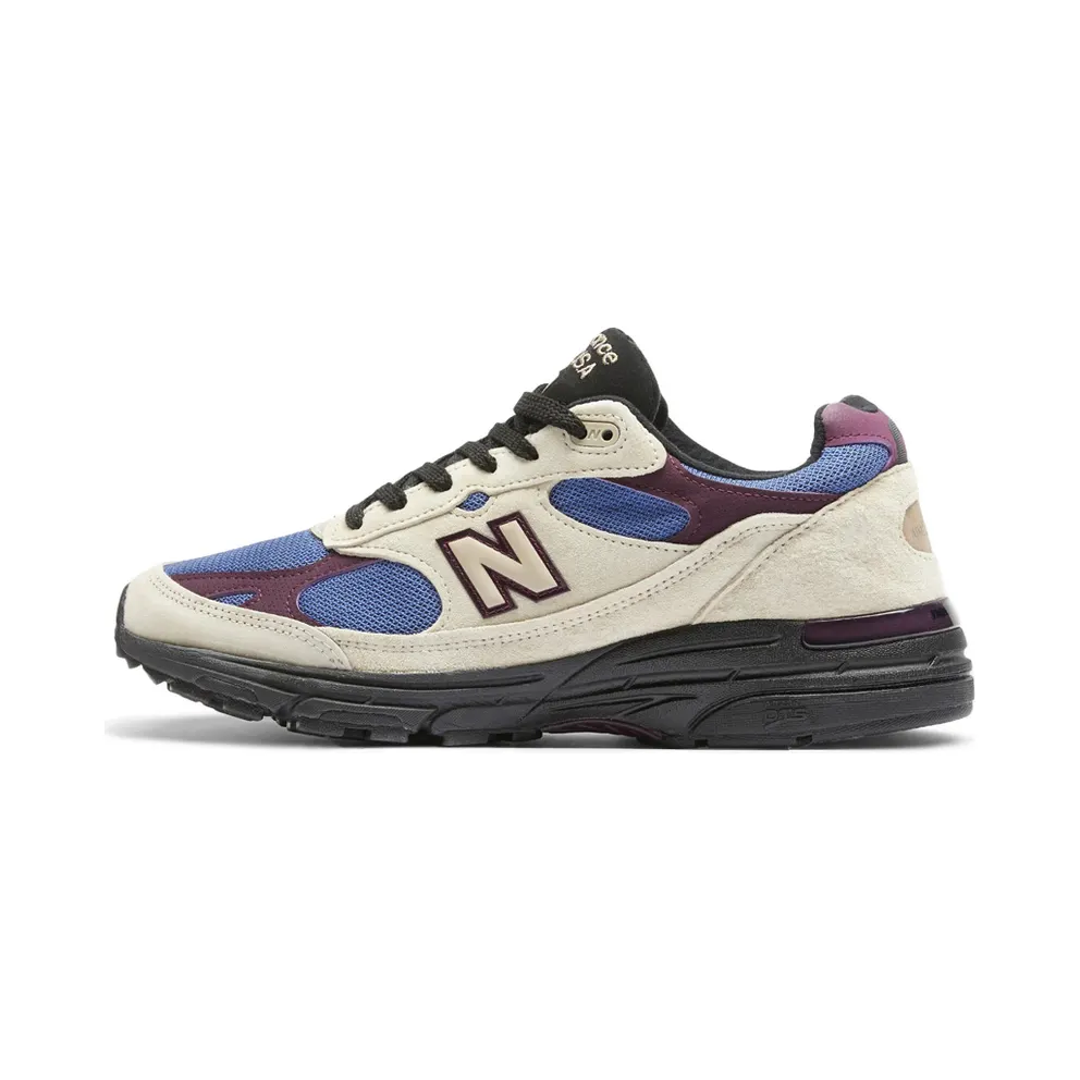 New Balance Aimé Leon Dore x 993 – “White / Slate Blue / Maroon” (MR993ALL)