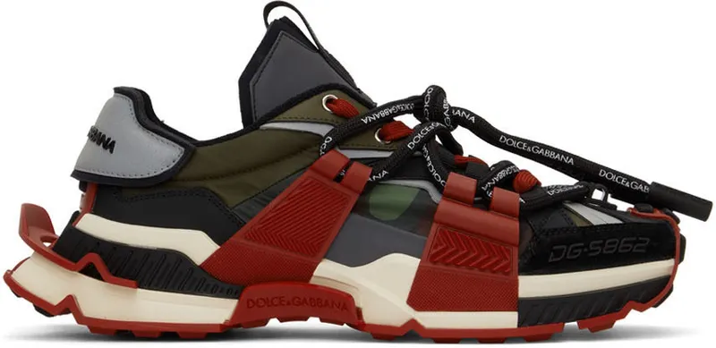 Dolce & Gabbana Red & Green Militare Space (CS1963 AQ717)