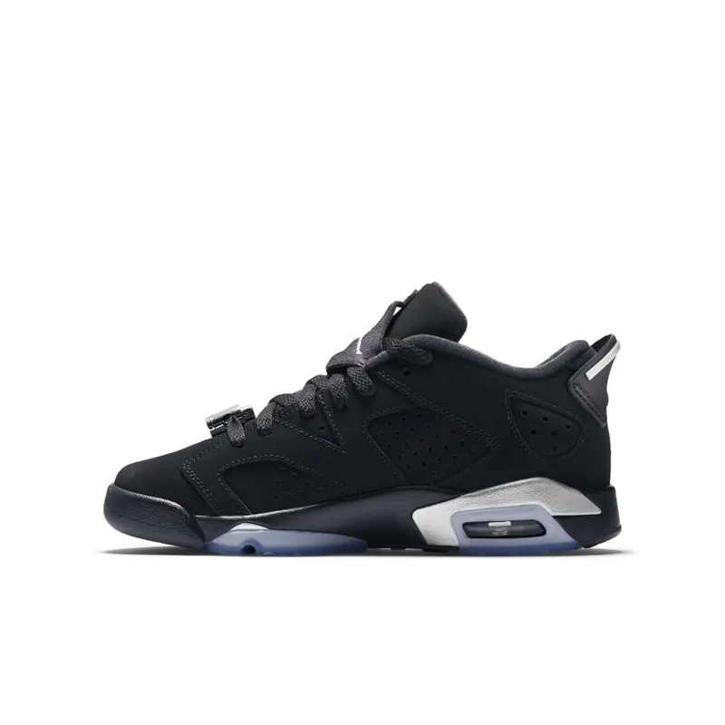 Jordan 6 Retro Chrome 2015 (GS) Black/Metallic Silver-White (768881-003)